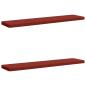 Preview: ARDEBO.de - 2-teilige Bankkissen VUGHT 2 stk. 100 % Polyester Rot