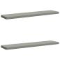 Preview: ARDEBO.de - 2-teilige Bankkissen VUGHT 2 stk. 100 % Polyester Grau
