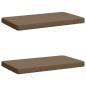 Preview: ARDEBO.de - 2-teilige Bankkissen VUGHT 2 stk. 100 % Polyester Taupe