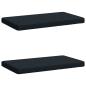Preview: ARDEBO.de - 2-teilige Bankkissen VUGHT 2 stk. 100 % Polyester Dunkelblau