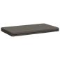 Preview: 1-teiliges Bankkissen VUGHT 100 % Polyester Grau 60 x 50 x 5 cm
