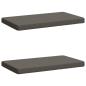 Preview: ARDEBO.de - 2-teilige Bankkissen VUGHT 2 stk. 100 % Polyester Grau