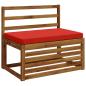 Preview: 1-teiliges Bankkissen VUGHT 100 % Polyester Rot 60 x 50 x 5 cm