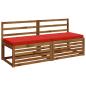 Preview: 2-teilige Bankkissen VUGHT 2 stk. 100 % Polyester Rot