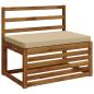 Preview: 1-teiliges Bankkissen VUGHT 100 % Polyester Beige