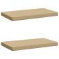 Preview: ARDEBO.de - 2-teilige Bankkissen VUGHT 2 stk. 100 % Polyester Beige
