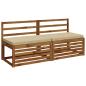 Preview: 2-teilige Bankkissen VUGHT 2 stk. 100 % Polyester Beige