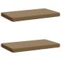 Preview: ARDEBO.de - 2-teilige Bankkissen VUGHT 2 stk. 100 % Polyester Taupe