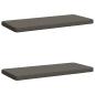 Preview: ARDEBO.de - 2-teilige Bankkissen VUGHT 2 stk. 100 % Polyester Grau