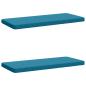 Preview: 2-teilige Bankkissen VUGHT 2 stk. 100 % Polyester Himmelblau