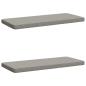 Preview: ARDEBO.de - 2-teilige Bankkissen VUGHT 2 stk. 100 % Polyester Grau