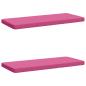 Preview: ARDEBO.de - 2-teilige Bankkissen VUGHT 2 stk. 100 % Polyester Rosa