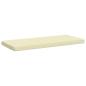 Preview: ARDEBO.de - 1-teiliges Bankkissen VUGHT 100 % Polyester Creme