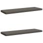 Preview: ARDEBO.de - 2-teilige Bankkissen VUGHT 2 stk. 100 % Polyester Grau