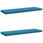 Preview: 2-teilige Bankkissen VUGHT 2 stk. 100 % Polyester Himmelblau