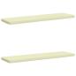 Preview: ARDEBO.de - 2-teilige Bankkissen VUGHT 2 stk. 100 % Polyester Creme