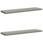 Preview: ARDEBO.de - 2-teilige Bankkissen VUGHT 2 stk. 100 % Polyester Grau