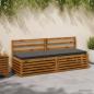Preview: ARDEBO.de - 1-teiliges Bankkissen VUGHT 100 % Polyester Anthrazit