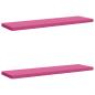Preview: ARDEBO.de - 2-teilige Bankkissen VUGHT 2 stk. 100 % Polyester Rosa