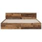 Preview: Bettgestell mit Kopfteil Altholz 200 x 200 cm Holzwerkstoff