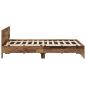 Preview: Bettgestell mit Kopfteil Altholz 140 x 200 cm Holzwerkstoff