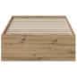 Preview: Bettgestell mit Stauraum mit Speicher Artisan-Eiche 90 x 200 cm