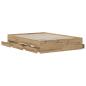 Preview: Bettgestell mit Stauraum Artisan-Eiche 135 x 190 cm
