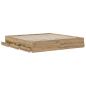 Preview: Bettgestell mit Stauraum Artisan-Eiche 180 x 200 cm