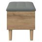 Preview: Aufbewahrungsbank mit Kissen Artisan-Eiche 82 x 42 x 46 cm