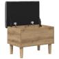 Preview: Aufbewahrungsbank mit Kissen Artisan-Eiche 62 x 42 x 46 cm