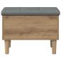 Preview: Aufbewahrungsbank mit Kissen Artisan-Eiche 62 x 42 x 46 cm