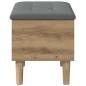 Preview: Aufbewahrungsbank mit Kissen Artisan-Eiche 62 x 42 x 46 cm
