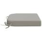 Preview: 1-teiliges Sitzkissen SOEST 100 % Polyester Grau 40 x 40 x 7 cm