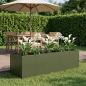 Preview: ARDEBO.de - Garten-Pflanzgefäß Olivgrün 200 x 80 x 60 cm