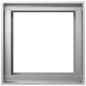 Preview: Garten-Pflanzgefäß Silber 40 x 40 x 60 cm Verzinkter Stahl