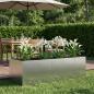 Preview: ARDEBO.de - Garten-Pflanzgefäß Silber 200 x 80 x 60 cm Edelstahl
