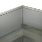 Preview: Garten-Pflanzgefäß Silber 200 x 80 x 60 cm Edelstahl