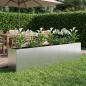 Preview: ARDEBO.de - Garten-Pflanzgefäß Silber 280 x 40 x 60 cm Verzinkter Stahl