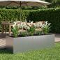 Preview: ARDEBO.de - Garten-Pflanzgefäß Silber 200 x 80 x 60 cm Verzinkter Stahl