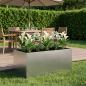 Preview: ARDEBO.de - Garten-Pflanzgefäß Silber 120 x 80 x 60 cm Edelstahl