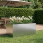 Preview: ARDEBO.de - Garten-Pflanzgefäß Silber 120 x 80 x 60 cm Verzinkter Stahl