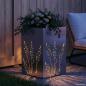 Preview: Garten-Pflanzgefäß Silber 50 x 50 x 75 cm Edelstahl