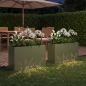 Preview: Garten-Pflanzgefäß 2 Stk. Olivgrün 80 x 30 x 49 cm