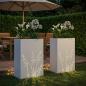 Preview: Garten-Pflanzgefäß 2 Stk. Weiß 50 x 30 x 75 cm