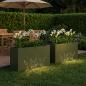 Preview: Garten-Pflanzgefäß 2 Stk. Olivgrün 100 x 30 x 49 cm