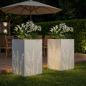 Preview: Garten-Pflanzgefäß 2 Stk. Weiß 50 x 50 x 75 cm
