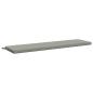 Preview: 2-teilige Bankkissen SOEST 100 % Polyester Grau 160 x 40 x 5 cm