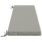 Preview: 2-teilige Bankkissen SOEST 100 % Polyester Grau 160 x 40 x 5 cm