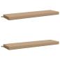 Preview: Bankkissen SOEST 2 stk. 100 % Polyester Sand 150 x 40 x 8 cm