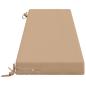 Preview: Bankkissen SOEST 2 stk. 100 % Polyester Sand 150 x 40 x 8 cm